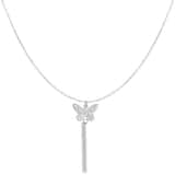 Charlery Lange Ketting met Vlinders zilver
