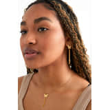Charlery Lange Oorbellen en Ketting met Vlinders