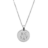 Charlery Munt Ketting met 5 Initialen zilver