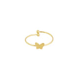 Charlery Ring Vlinder goud