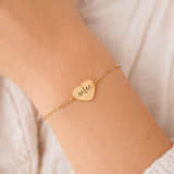 Graveerbare Hart Armband met 2 Initialen