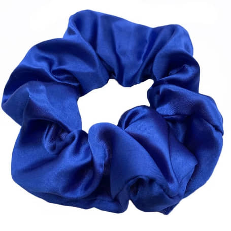 Satijnen Scrunchie blauw