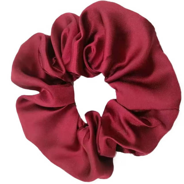 Scrunchie bordeauxrood