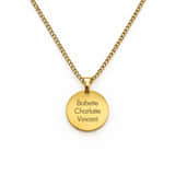 Heren Ketting met Naam goud
