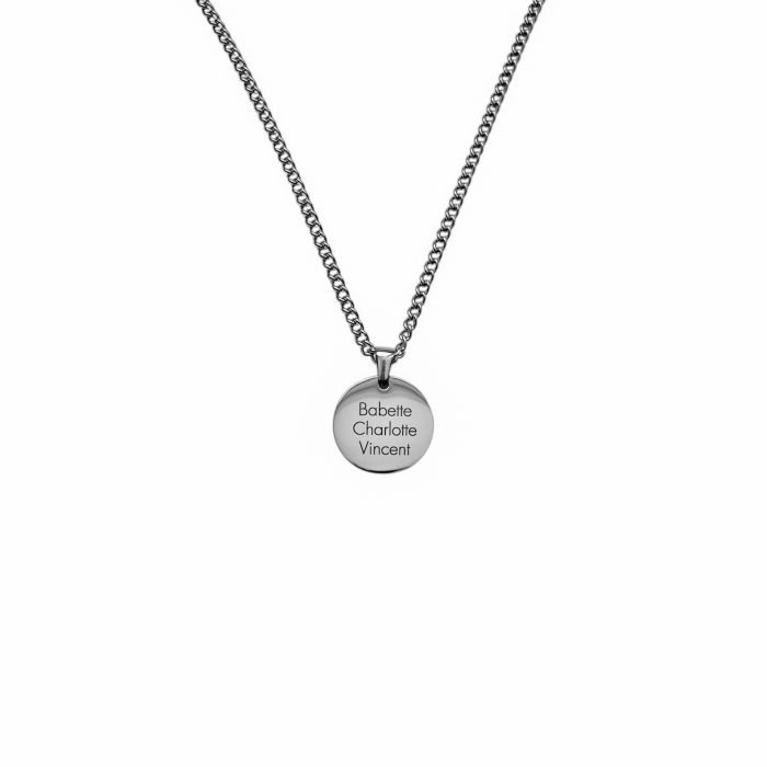 Heren Ketting met Naam zilver