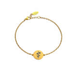 Charlery Graveerbare Armband met Geboortebloem goud