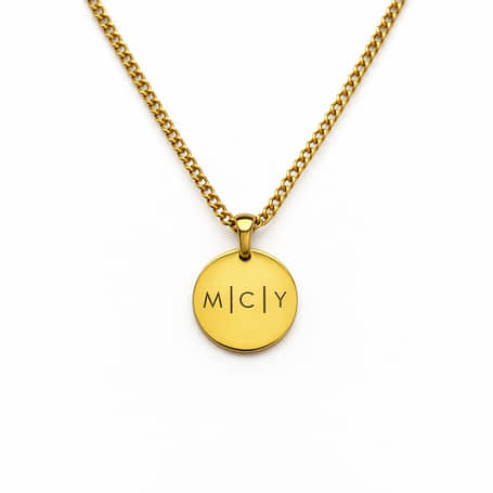 Charlery Heren Ketting met Initialen goud