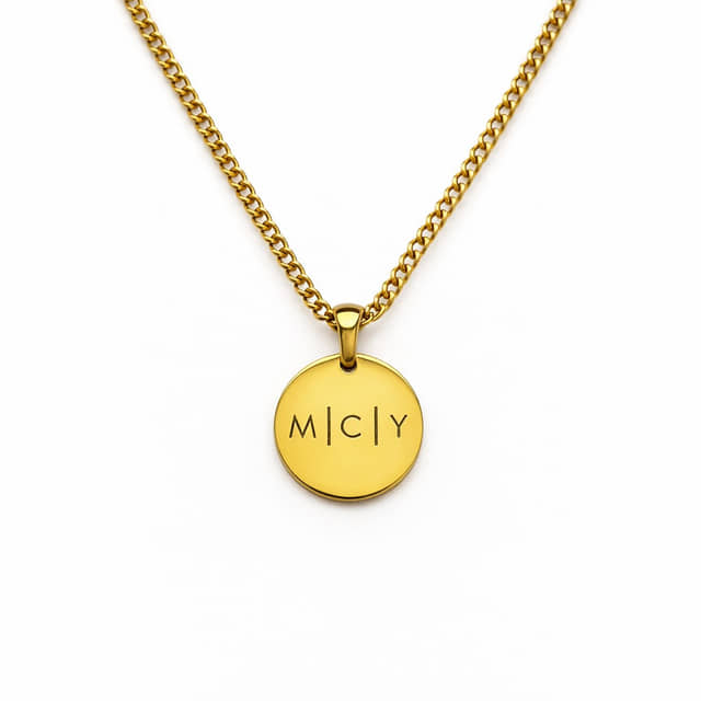 Charlery Heren Ketting met Initialen goud