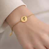 Graveerbare Armband met Geboortebloem