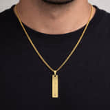 Heren Ketting met Naam Bar