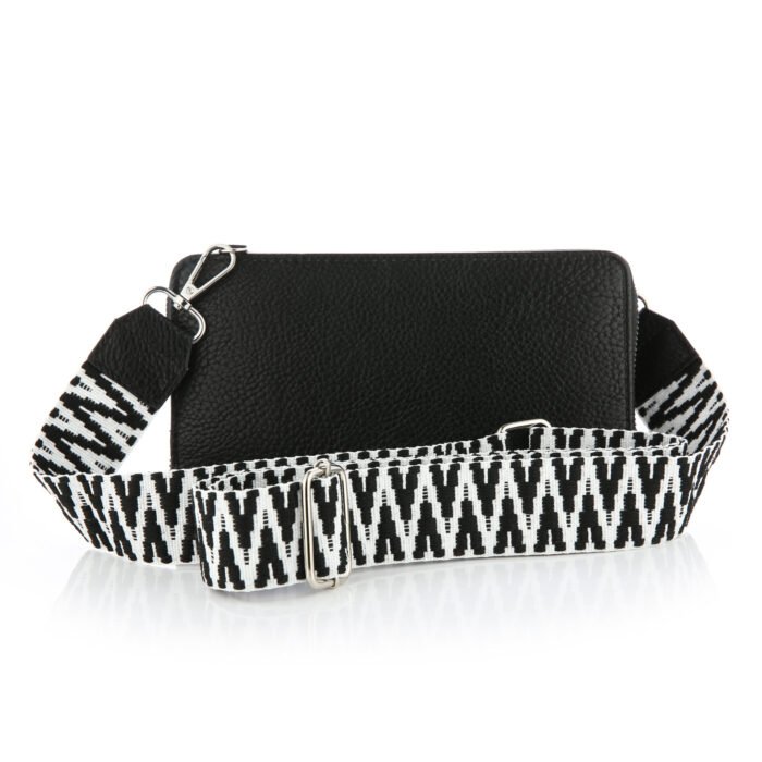 Crossbody Tasje met Luxe Band zwart