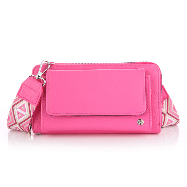 Crossbody tasje met Luxe Band roze
