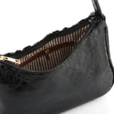Zwarte Schoudertas met pailletten