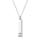 Graveerbare As Ketting met Steentje zilver