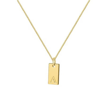 Ketting Letter A goud
