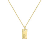 Ketting Letter F goud