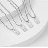 Charlery Ketting Letter zilver