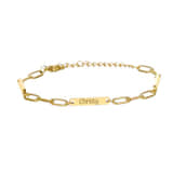 Schakelarmband met 3 Namen goud