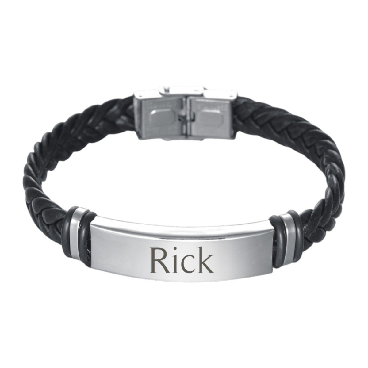 Heren Naam Armband zilver Heren Naam Armband zilver