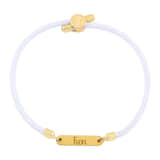 Naam Armband met Bar Wit
