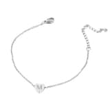 Initiaal Hart Armband zilver