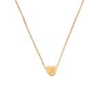 Initiaal Hart Ketting goud