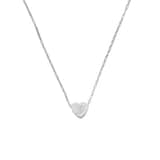 Initiaal Hart Ketting zilver