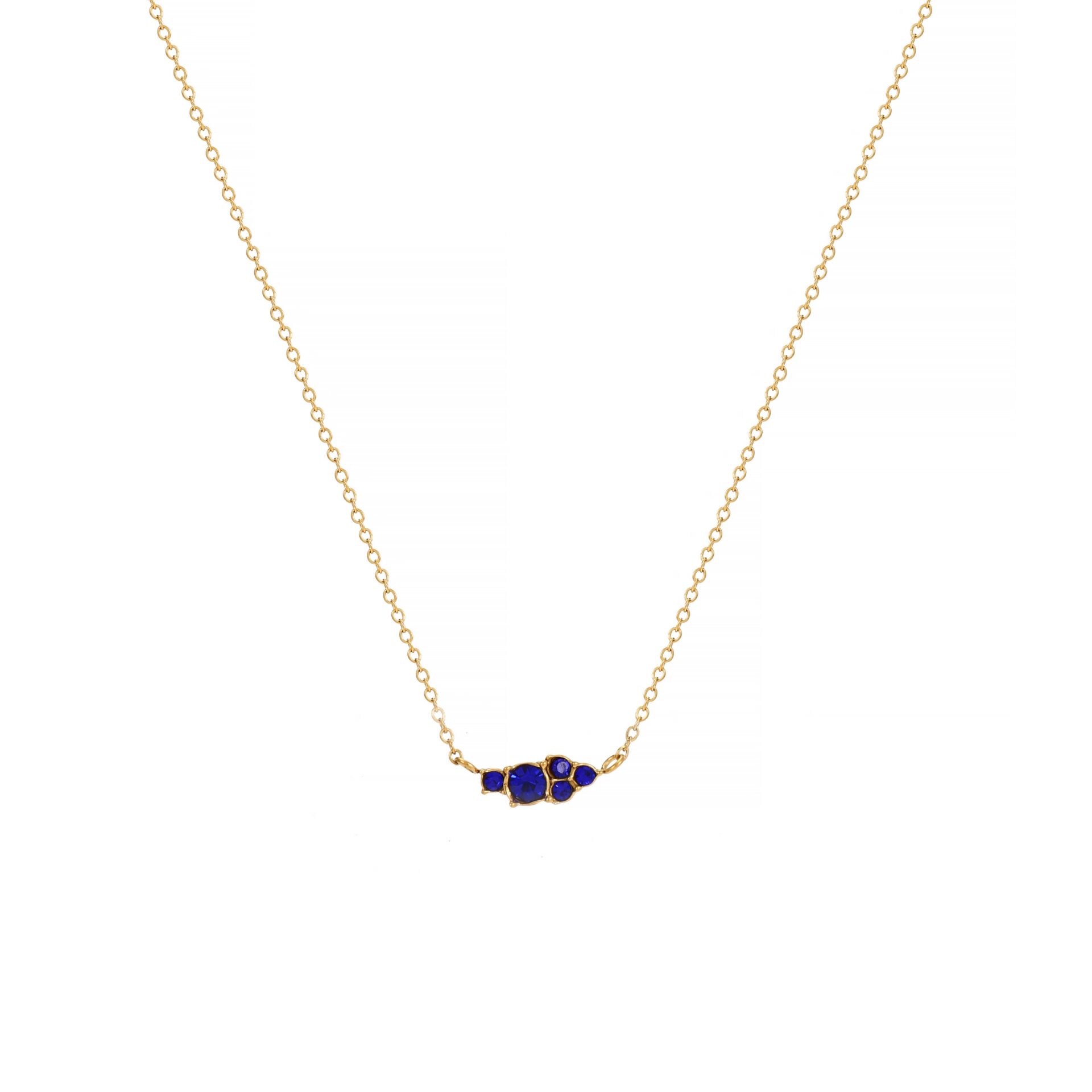 Ketting Jade blauw