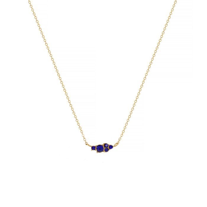 Ketting Jade blauw