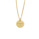 Ketting met Steentje en Naam goud