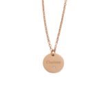 Ketting met Steentje en Naam rose goud