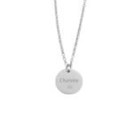 Ketting met Steentje en Naam zilver