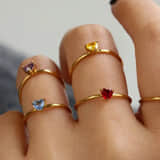 Geboortemaand Ring Hartje