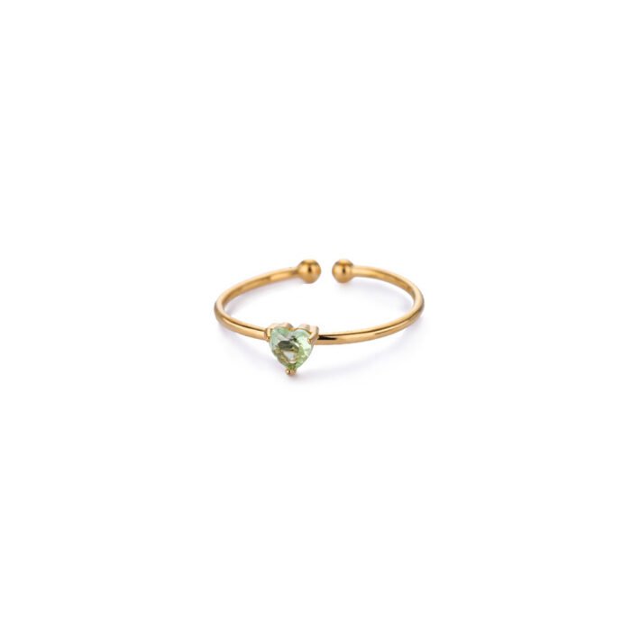 Geboortemaand Ring Hartje Augustus