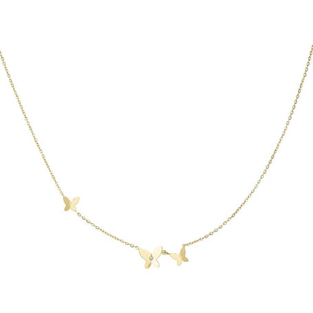Ketting Dancing Butterflies goud