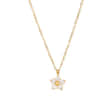 Ketting Kristal Bloem wit