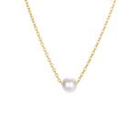 Ketting met Kleine Parel goud