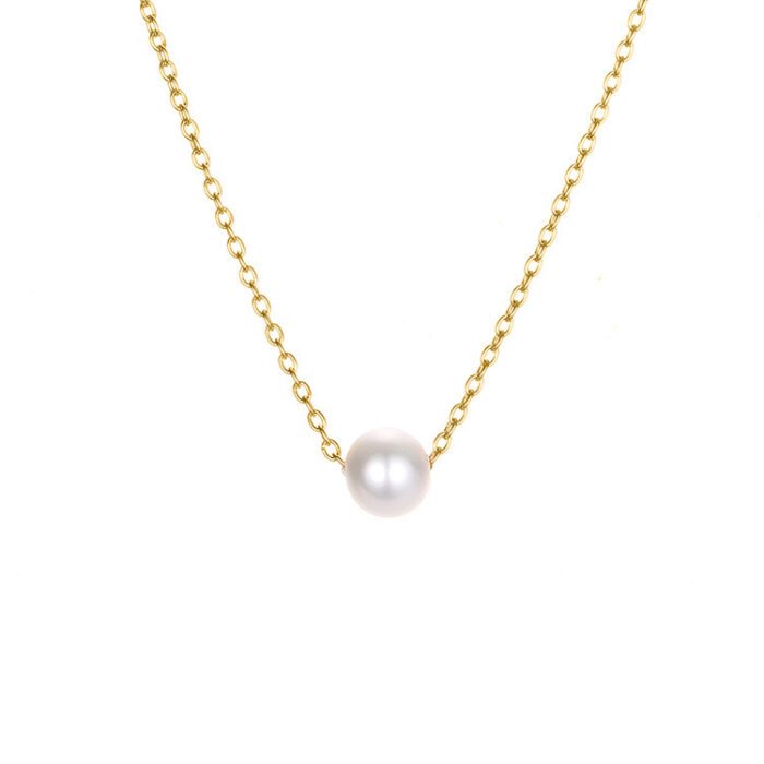 Ketting met Kleine Parel goud