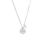 Ketting met Naam en 1 Initiaal zilver