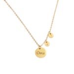 Ketting met Naam en 2 Initialen goud