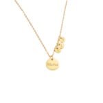 Ketting met Naam en 3 Initialen goud