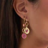 Oorbellen Liv roze