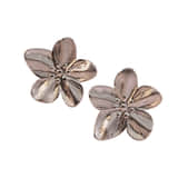 Oorbellen Studs Grote Bloem zilver