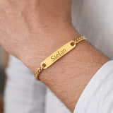 Heren Schakelarmband met Naam