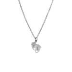 Geboorteketting Baby Voetjes en Initialen zilver