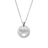 Ketting met Naam Hartje zilver