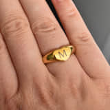 Ring Hart met Initiaal