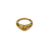 Ring Hart met Initiaal goud