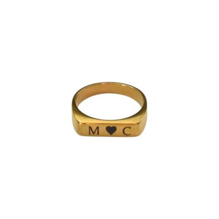 Ring met Initialen goud