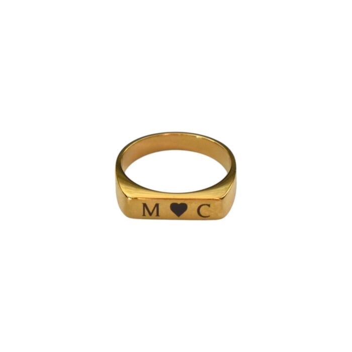 Ring met Initialen goud